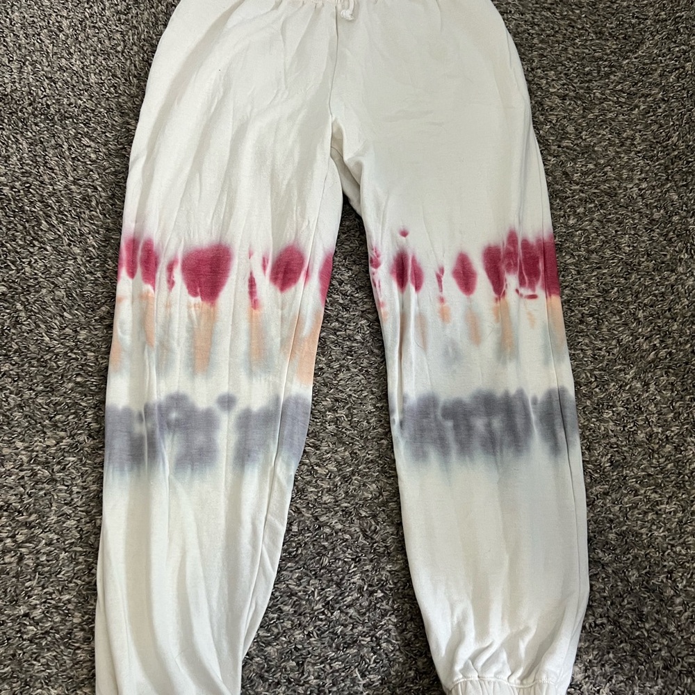 Knox Rose White Tie-Dye Joggers